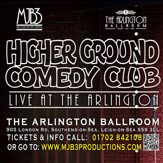 SUNDAY 25 OCTOBER - HIGHER GROUND COMEDY CLUB - LIVE !